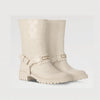 LOUIS VUITTON Drops Flat Half Rain Boots White 1AHNH 133245375 [P]