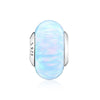 Pandora Opalescent Ocean Blue Murano Silver Charm 144702326 [P]