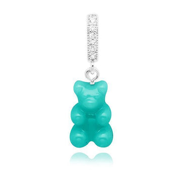 CRYSTAL HAZE JEWELRY NOSTALGIA BÄR-MYKONOS BLAU-PAVE VERBINDER SILBER 58522679