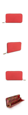 HERMES Seideneinhorn Geldbörse Rose Zip Silber 4HL0110 93396951 [P]