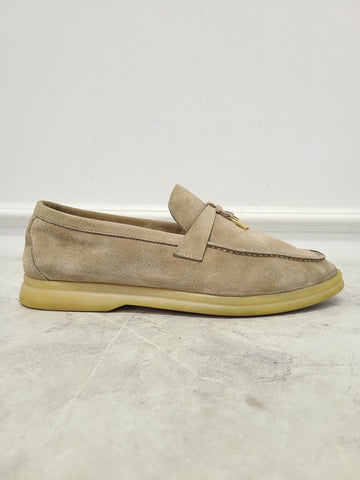 LORO PIANA Sommerwalk Chams Beige Loafer 38.5 133313653