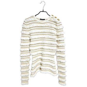 Balmain Women’s Epaulet Tweed Knit 146561 K064 133334607