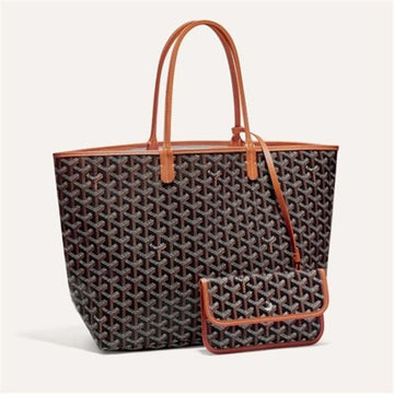 Goyard Saint Louis GM Bag Black, Tan stamp: STLOUIGMLTY08CL08P 133341395 [P]