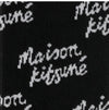 Maison Kitsune Handwriting Logo All Over Socks 144569762 [P]