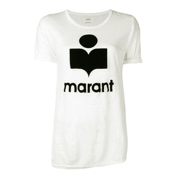 ISABEL MARANT KOLDI Velours-Logo T-Shirt TS0299 00M009E 20WH 159583843 [P]