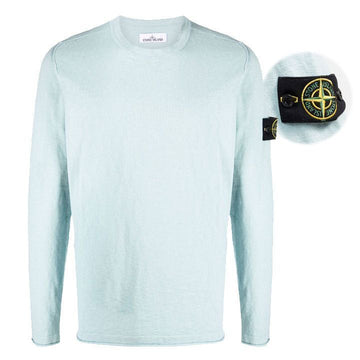 Stone Island Crew Neck Cotton Knit with Patch 7615502B0 V0044 159299015 [P]