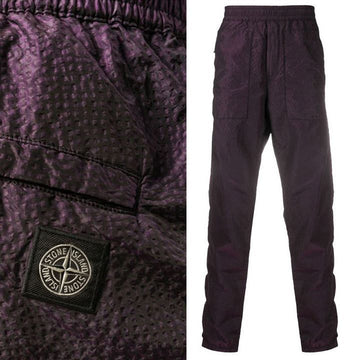 STONE ISLAND ナイロンパンツ パープルブラック 731563734 V0129 159299057 [P]