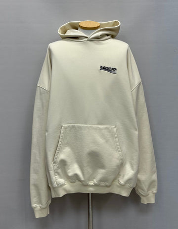 Balenciaga Political Campaign Logo Embroidered Oversized Hoodie (115) 133525263