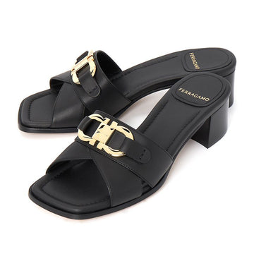 Salvatore Ferragamo Gancini Women's Slippers LORELIE NERO 0770428 (C width) 77576652