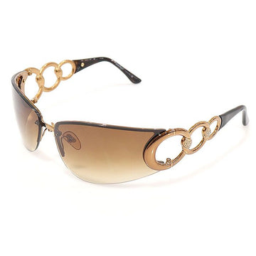 SALVATORE FERRAGAMO Goldrahmen Kristallkette Damen Sonnenbrille 1141-B 133538770