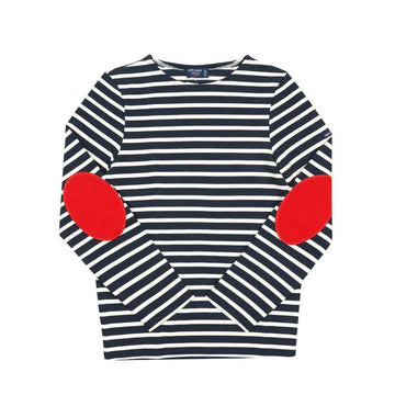 SAINT JAMES 0407 MARINE ECRU TULIPE Langarm-T-Shirt 0407 133004988 [P]