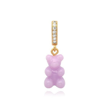 Crystal Haze Jewelry Nostalgia Bear-Lavender-Pave Connector 39019188