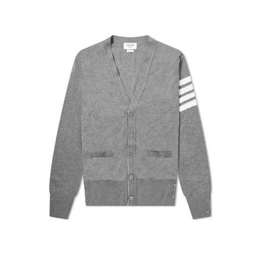 THOM BROWNE Merinowoll-Stitch-Cardigan 058 Perlgrau 38051543