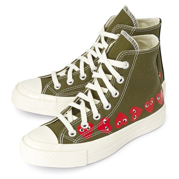 Comme Des Garcons Multi Heart Chuck Taylor 70 High Sneakers AZ K116 001 1 133568659 [P]