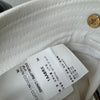 LOUIS VUITTON ボタンミディスカート ホワイト 34 1AA8RX 133569471 [P]