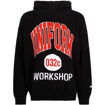 032C Lucky Strike Strick Hoodie Schwarz 25SS URK 0611 000 133571539