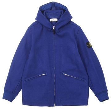 STONE ISLAND Hooded Wolljacke Blau V0043 751543909 64554587