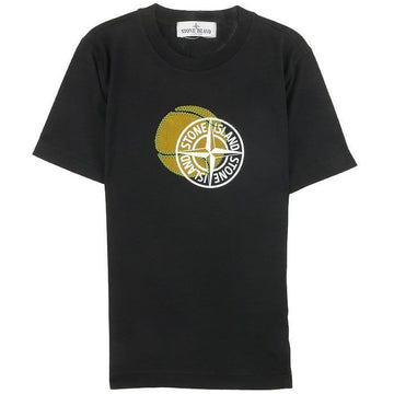 STONE ISLAND キッズ バスケットボール Tシャツ ブラック 781621070 V0029 50262136