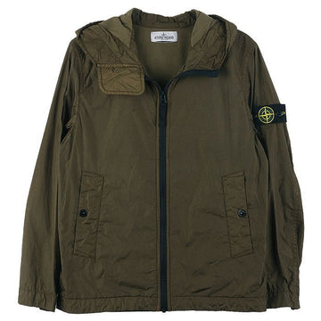 STONE ISLAND Kinder Wappen Hoodie-Jacke Khaki 761640233 V0054 32566113