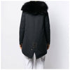 MR_MRS FUR Fell Kapuzenparka Schwarz 192XCO0117 900008 30764395 [P]