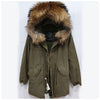 MR_MRS FUR JAZZY Parka Khaki 192XPM0117 30764393 [P]
