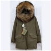 MR_MRS FUR JAZZY Parka Khaki 192XPM0117 30764393 [P]