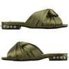 N°21 Satin Flat Mule Khaki N218E8702 00010602 29384082 [P]