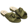 N°21 Satin Flat Mule Khaki N218E8702 00010602 29384082 [P]