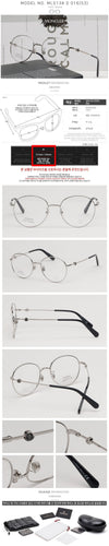 Moncler Eyeglass Frame ML5138D 016 Asian Fit Silver Eyewear 65872058 [P]