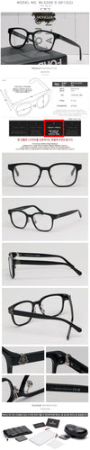 Moncler Eyeglasses Frame ML5200D 001 Luxury Square Horn Rim Asian Fit 65805527 [P]