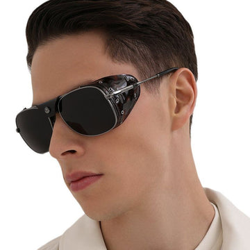 Moncler Sunglasses ML0183 08D Luxury Polarized Leather Strap Removable 65871822