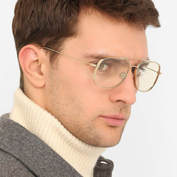 Moncler Sunglasses ML0104 032 Retro Unisex Clear Double Bridge 65871679