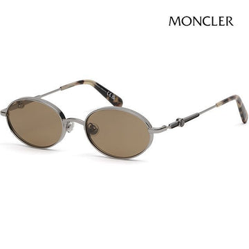 MONCLER Sonnenbrille ML0224 14N Small Fit Metallrahmen Rund Braun Luxus TATOU 118704536