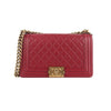 CHANEL Ramskin Boy Bag Medium Gold 34824K-5 133591750 [P]