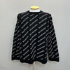 Balenciaga All Over Logo Cashmere Knit (100 105) 133624717 [P]