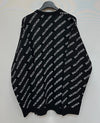Balenciaga All Over Logo Cashmere Knit (110) 133624755 [P]