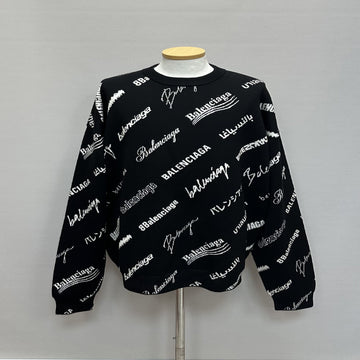 BALENCIAGA Logo Mania All Over Strickwaren 110 115 133624800