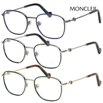 Moncler Eyeglass Frame ML5108 Luxury Square Windsor Rim Lightweight Metal 123515790