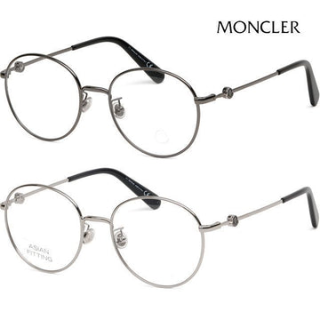Moncler Eyewear ML5138D Round Metal Frame Sunglasses Retro Fashion Asian Fit 123513544