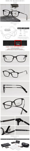 Moncler Montclair Eyeglasses ML5160D Square Horn Frame Asian Fit 123513539 [P]