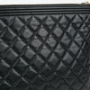 CHANEL Caviar Boy Large Clutch A84407 133542758 [P]