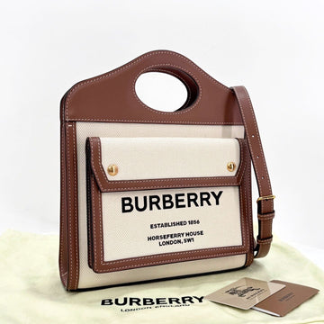 BURBERRY Mini Canvas Tasche Damen Schultertasche (8039361) 133635600