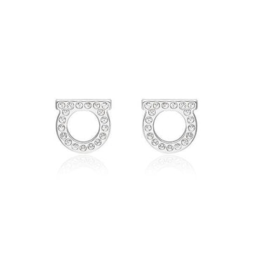 Salvatore Ferragamo Gancini Crystal Small Earrings 760123 696577 145240121