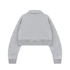 Miu Miu MJL070 13UK F0031 Half Zip Boxy Cotton Fleece Sweatshirt 133638711 [P]