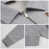 Miu Miu MJL070 13UK F0031 Half Zip Boxy Cotton Fleece Sweatshirt 133638711 [P]