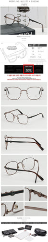 MONCLER Brille ML5177H Quadrat Metall Rahmen 123515767 [P]