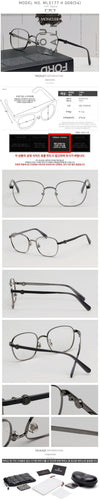 MONCLER Brille ML5177H Quadrat Metall Rahmen 123515767 [P]