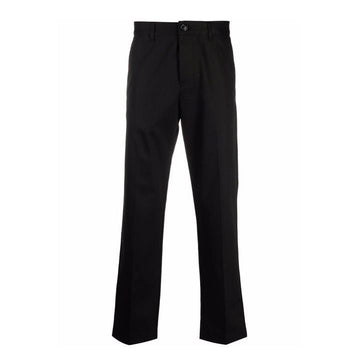 AMI Straight Chino Pants Black 156489085