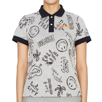 HORN GARMENT Damen Polo-T-Shirt kurze Ärmel HCW 3A AP04 WEISS 58163894