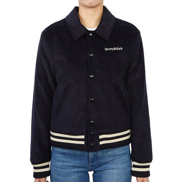 SPORTY & RICH Women's Jacket JA761NA NAVY 50563987